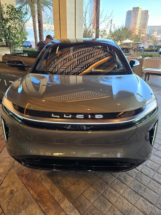 Lucid Air in for collision repair at Raintree Auto Body